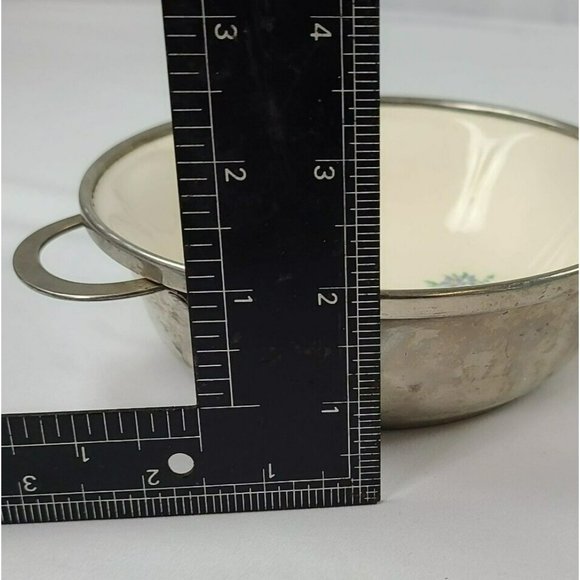 VTG Child Porcelain Warming Bowl w Reservoir Colonial Plate USA Little Bo Peep - Picture 13 of 13